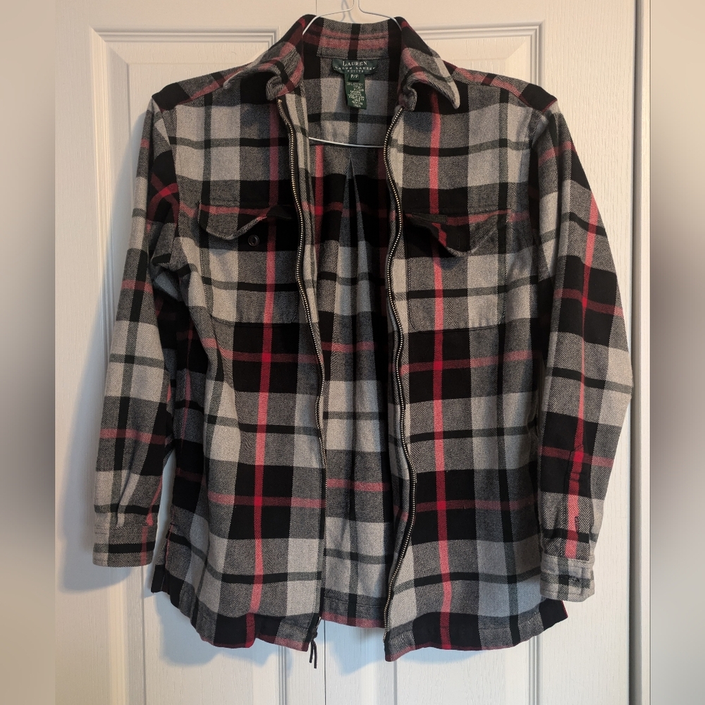 LRL Plaid Flannel Jacket SP - Picture 2 of 12